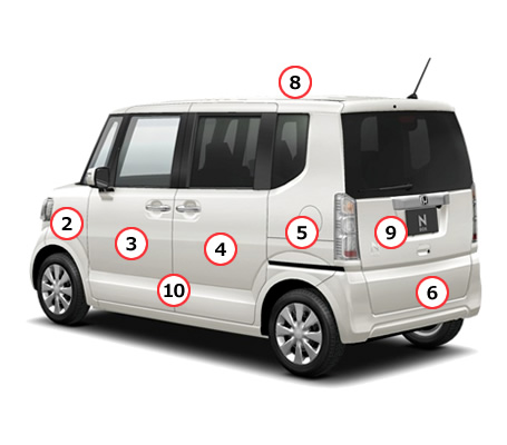 車後面